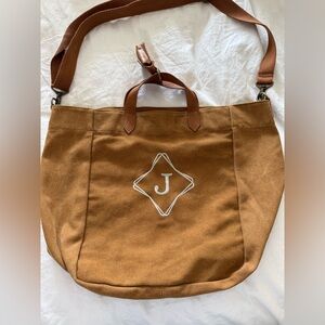 Thirty-One Market Canvas Crossbody Tote